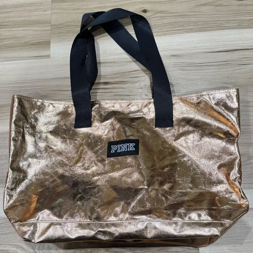 Victoria’s Secret PINK Rose Gold Tote Bag
